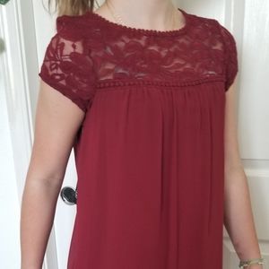 Red summer dress